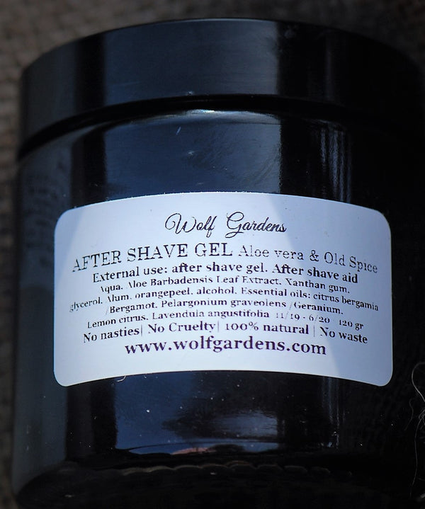 after shave gel | herbal aloe vera & alum