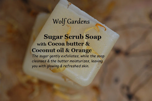 sugar soap scrub bar